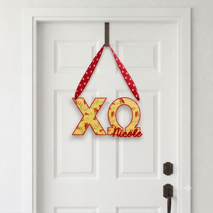Acrylic Sorority Door Hanger
