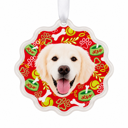 Holiday Pup Portrait Ornament