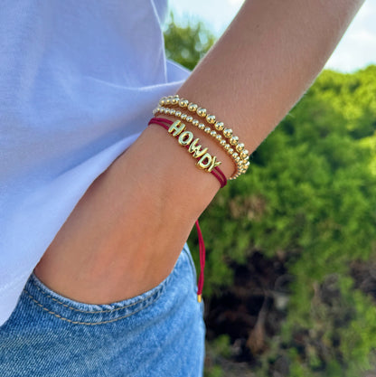 Collegiate Cord Bracelet