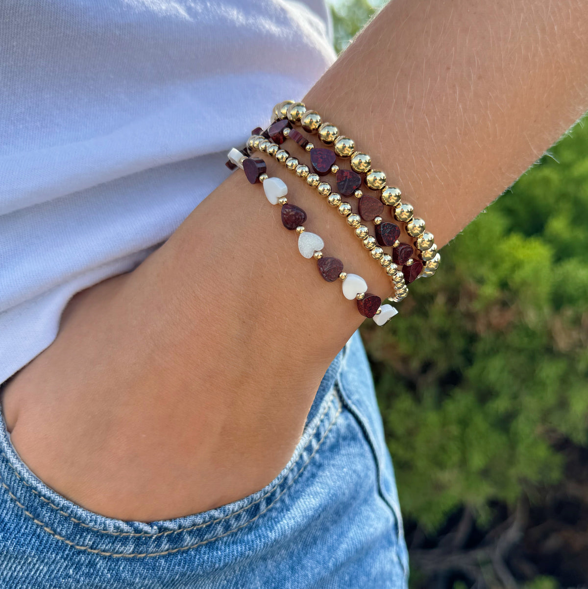 Pippa Heart Gameday Bracelet