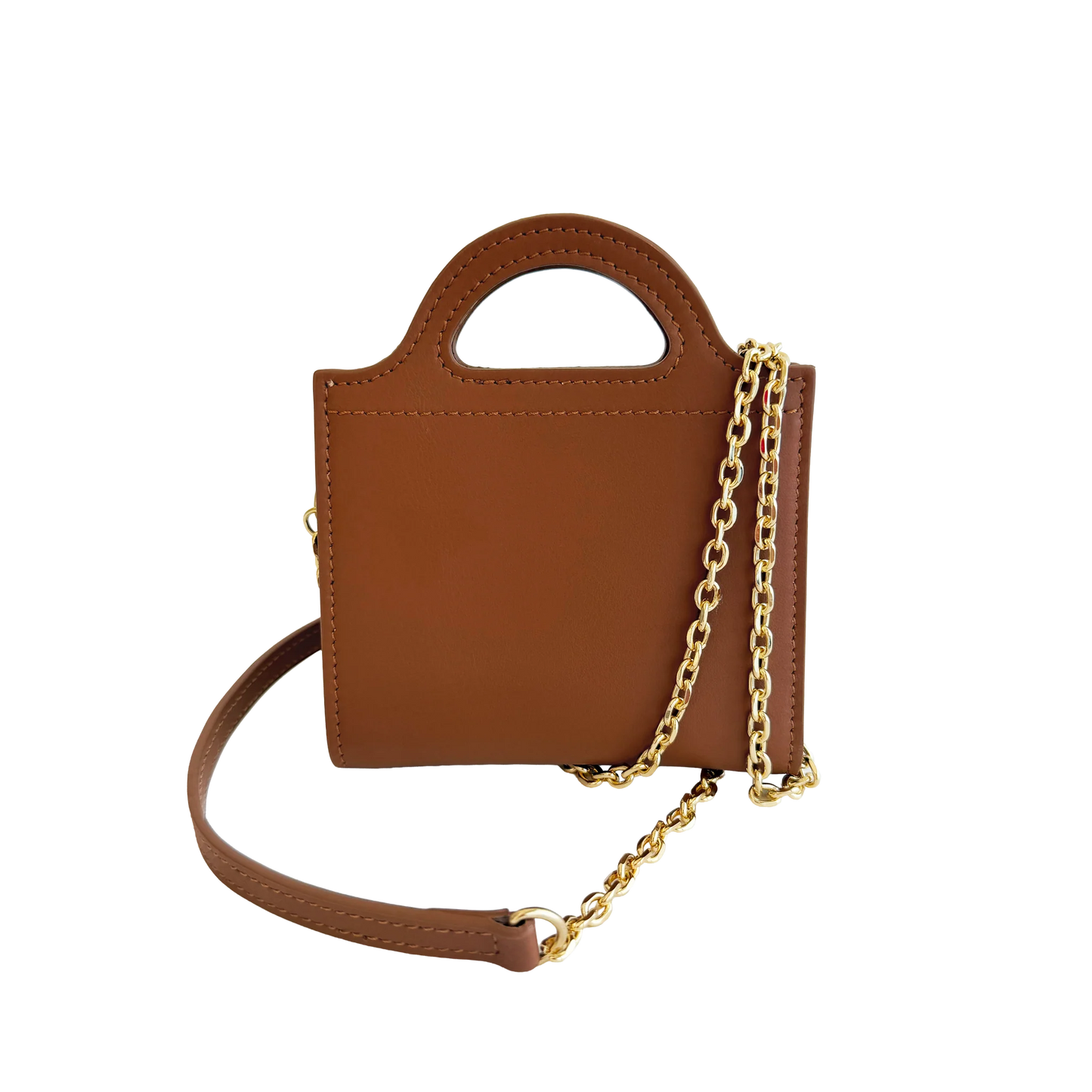 Fan-Fold Leather Crossbody Wallet