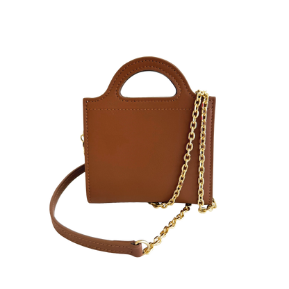 Fan-Fold Leather Crossbody Wallet