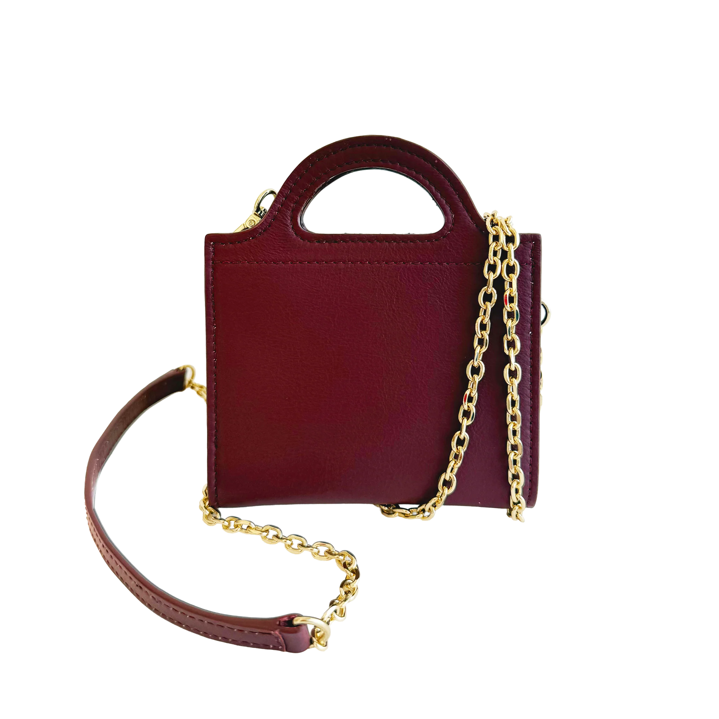 Fan-Fold Leather Crossbody Wallet