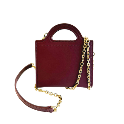 Fan-Fold Leather Crossbody Wallet