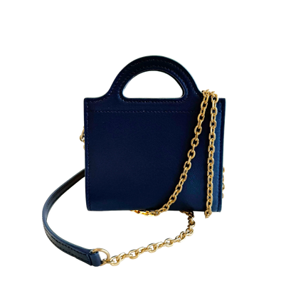 Fan-Fold Leather Crossbody Wallet