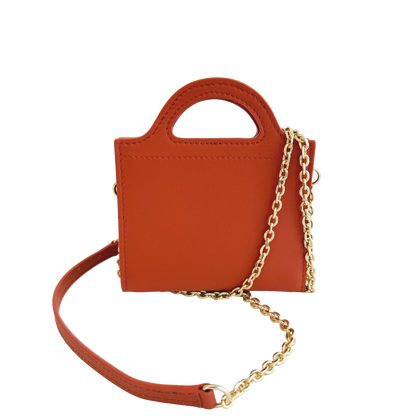 Fan-Fold Leather Crossbody Wallet