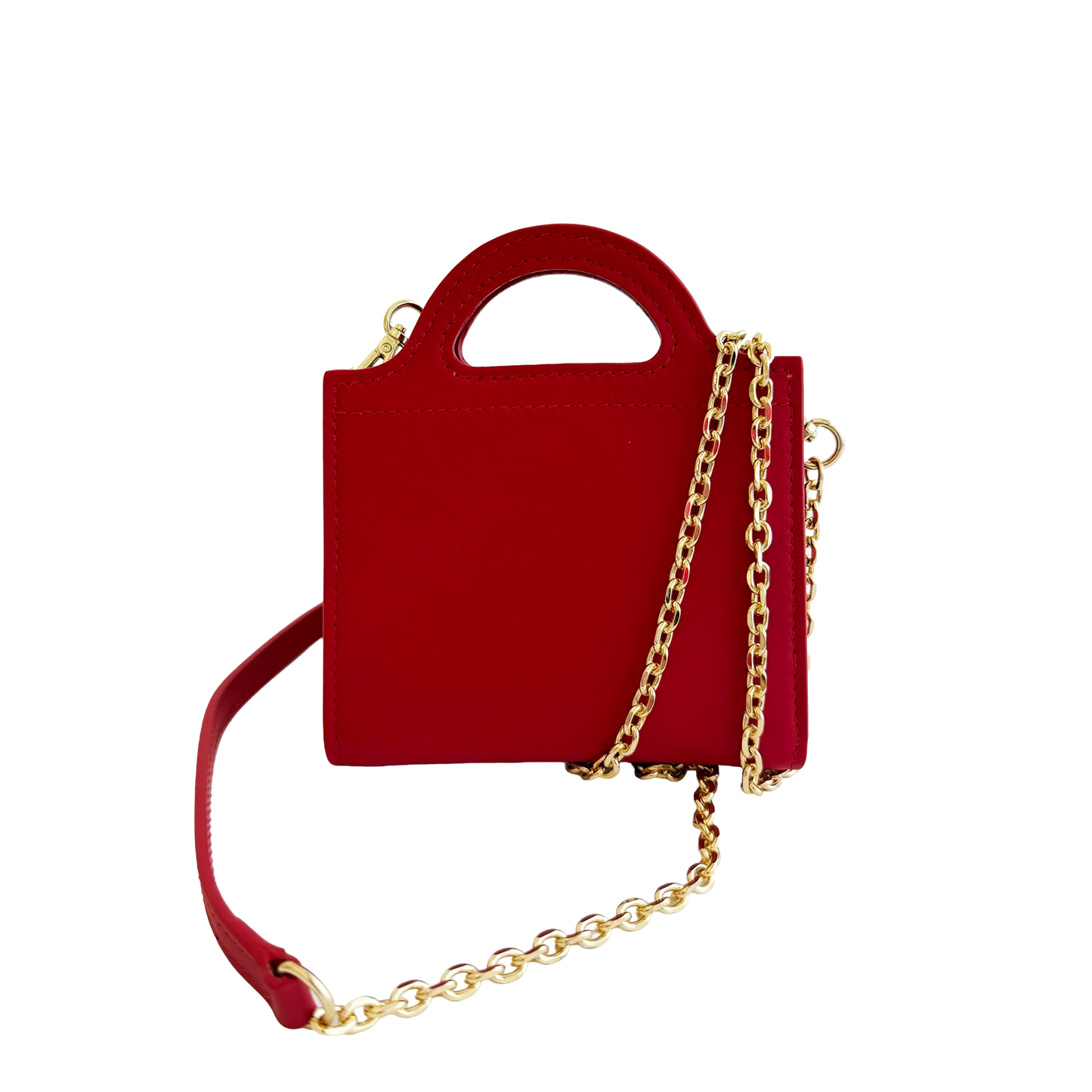 Fan-Fold Leather Crossbody Wallet