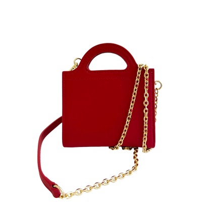 Fan-Fold Leather Crossbody Wallet
