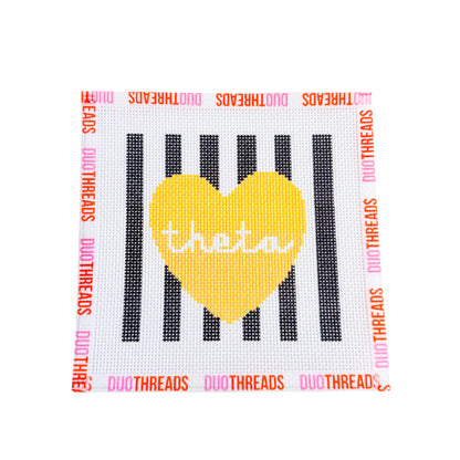 COMING SOON! Sorority Heart Needlepoint Canvas