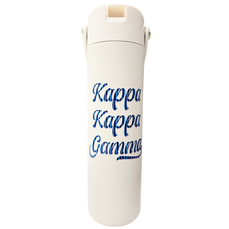 Varsity Stripe Sorority Water Bottle