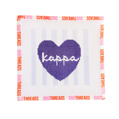 COMING SOON! Sorority Heart Needlepoint Canvas