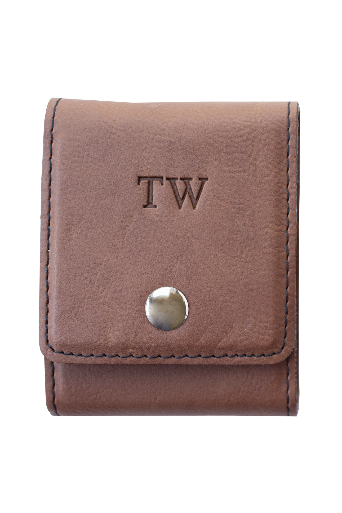 Personalized Leather Playing Card Holder