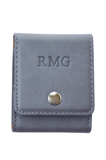 Personalized Leather Playing Card Holder