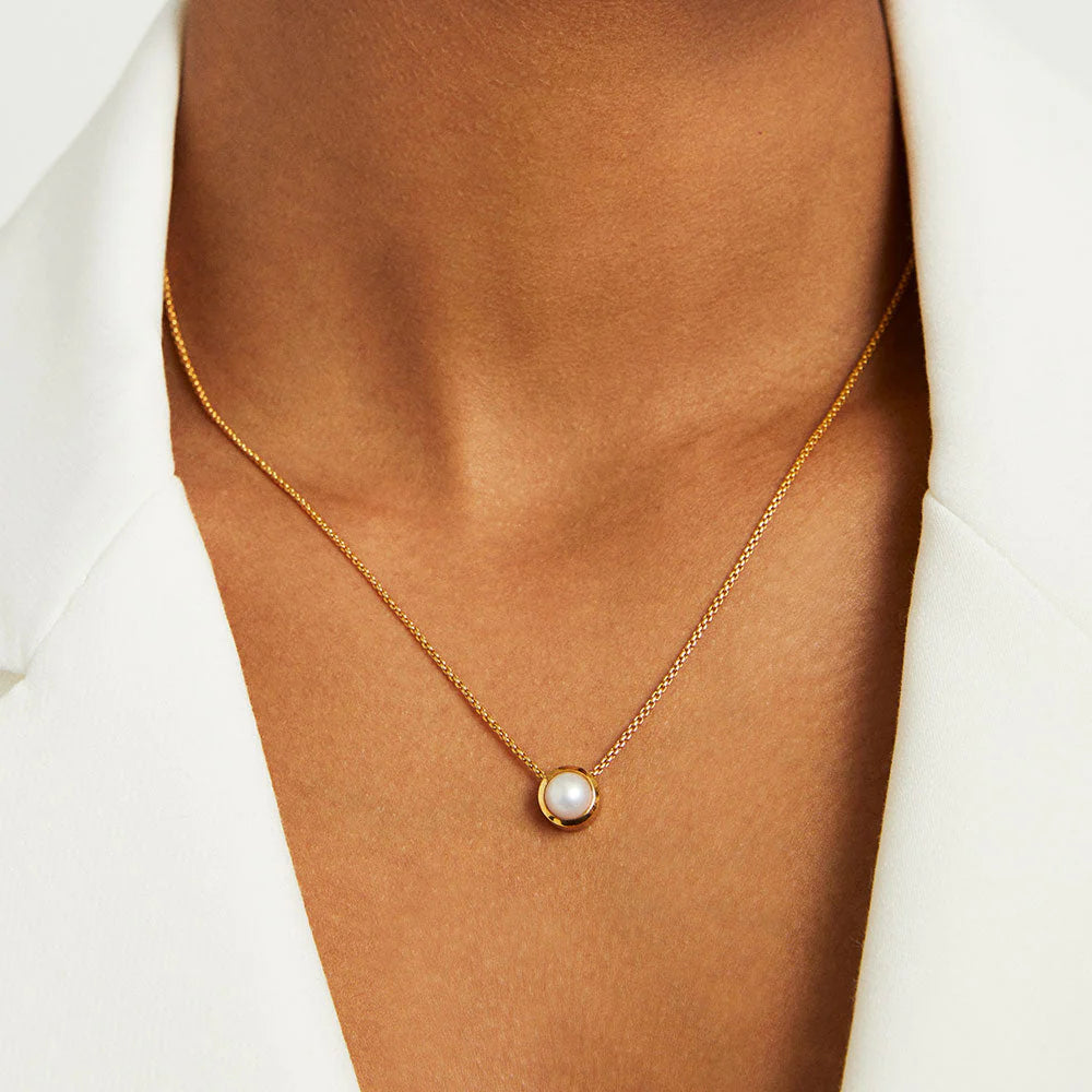 Signature Midi Pendant - Pearl