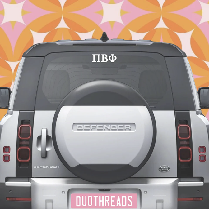 Sorority Car Decal