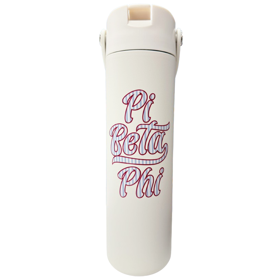 Varsity Stripe Sorority Water Bottle