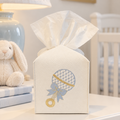 Baby Rattle Tissue Box Cover