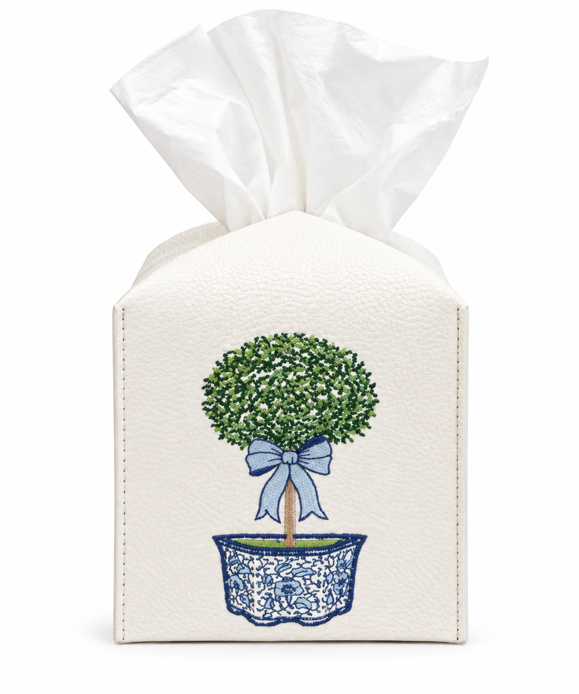 Chinoiserie Topiary Tissue Box Cover