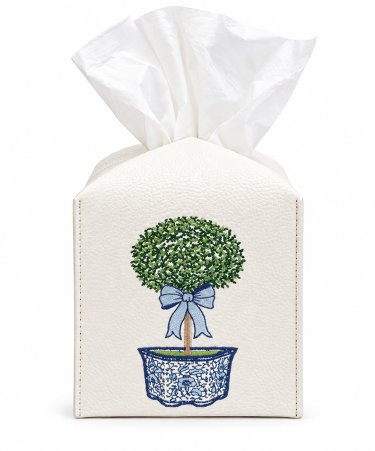 Chinoiserie Topiary Tissue Box Cover