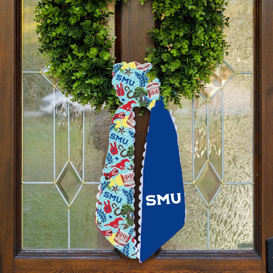 SMU Mustangs Wreath Scarf