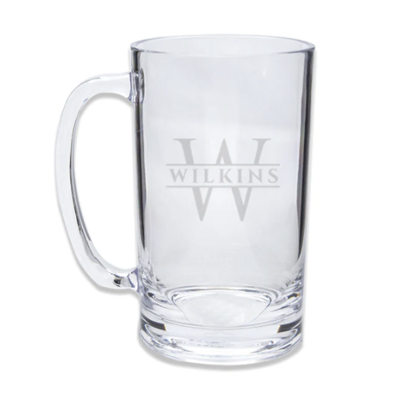 Engraved Acrylic Beer Mug