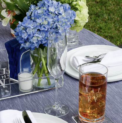 Engraved Acrylic Champagne Flute