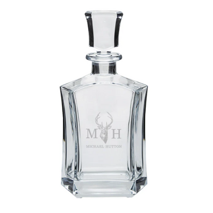 Engraved Gilded Decanter