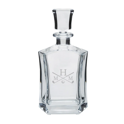 Engraved Gilded Decanter