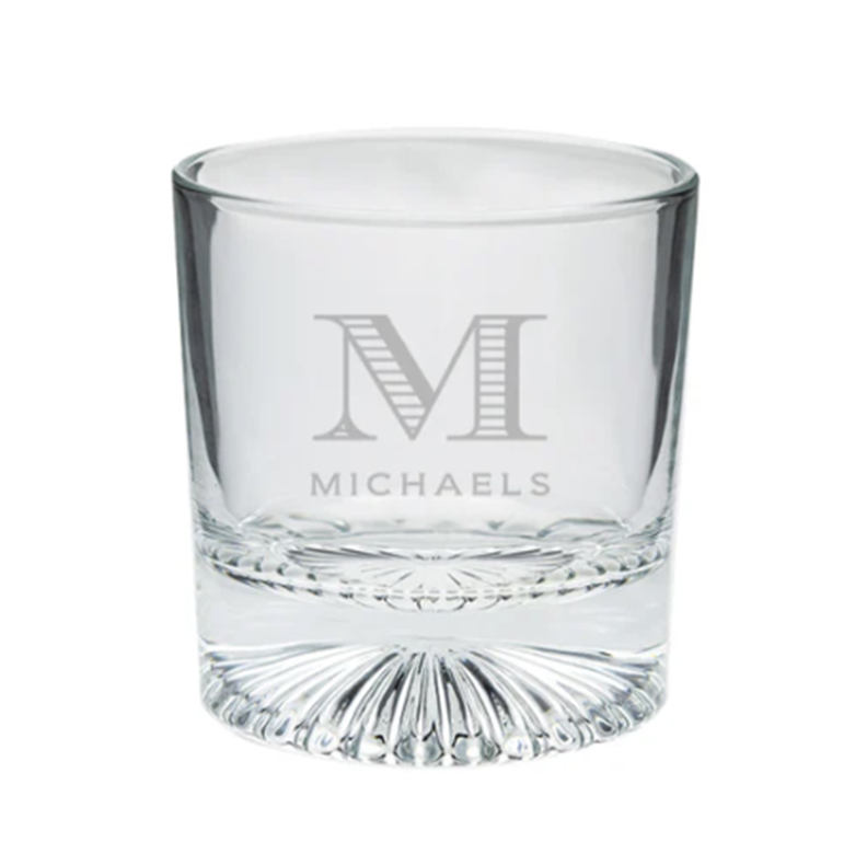 Engraved El Presidente Low Ball Glass