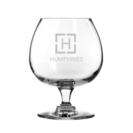 Engraved Brandy Glass