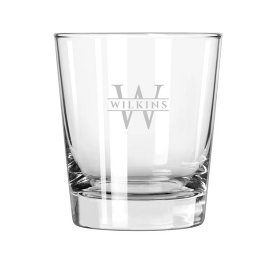 Engraved Glass High Ball