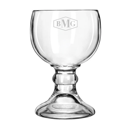 Engraved Glass Chalice