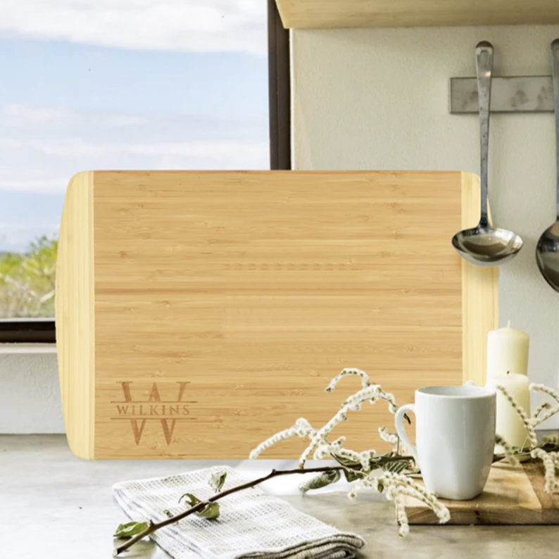 Engraved Bamboo Cutting Board