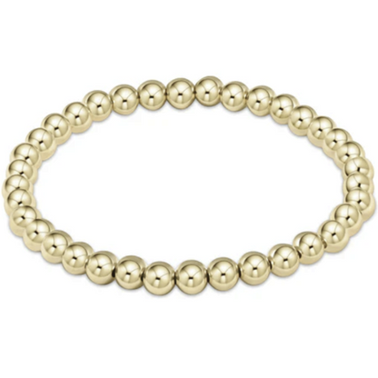 E Newton Classic Gold 5mm Beaded Bracelet