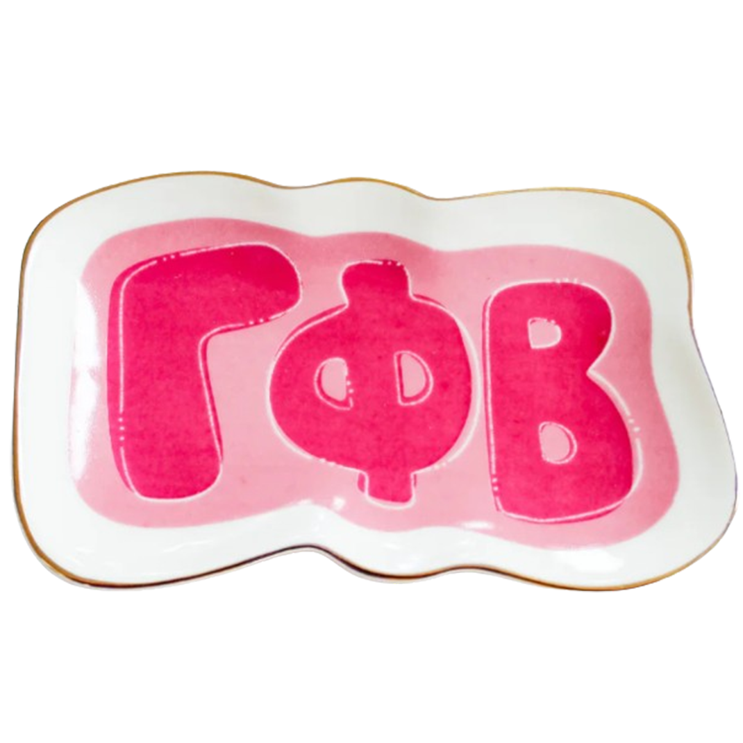 Sorority Letter Trinket Tray