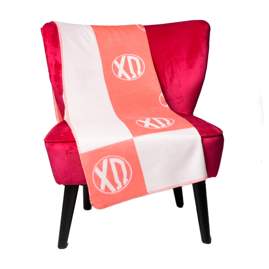 Sorority Circle Monogram Blanket