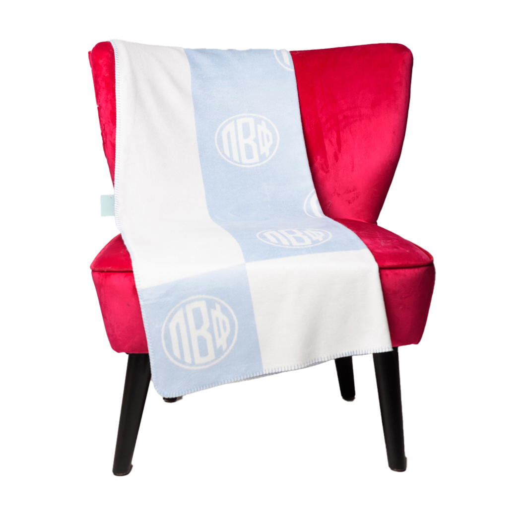 Sorority Circle Monogram Blanket