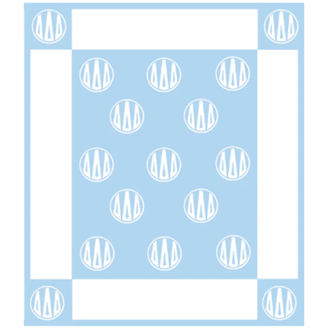 Sorority Circle Monogram Blanket