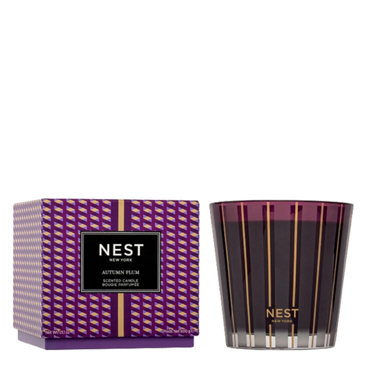 Nest 3-Wick Autumn Plum Candle