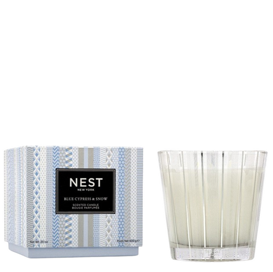 Nest 3-Wick Blue Cypress & Snow Candle