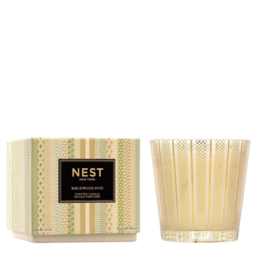 Nest 3-Wick Birchwood Pine Candle