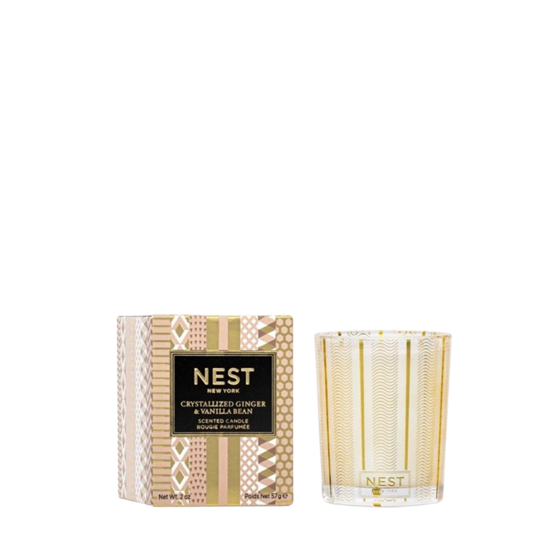 Nest Crystallized Ginger & Vanilla Bean Votive Candle