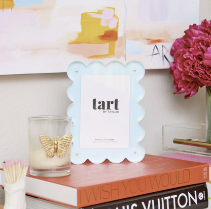 Seafoam Scalloped Acrylic Frame