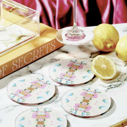 Monet's Garden Boxed Acrylic Coasters