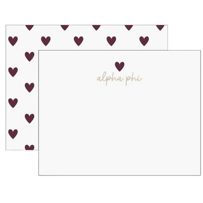 Sorority Heart Flat Notes
