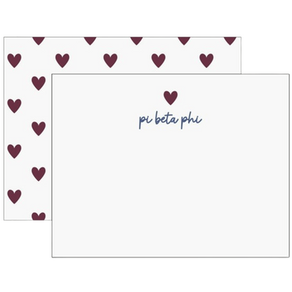 Sorority Heart Flat Notes
