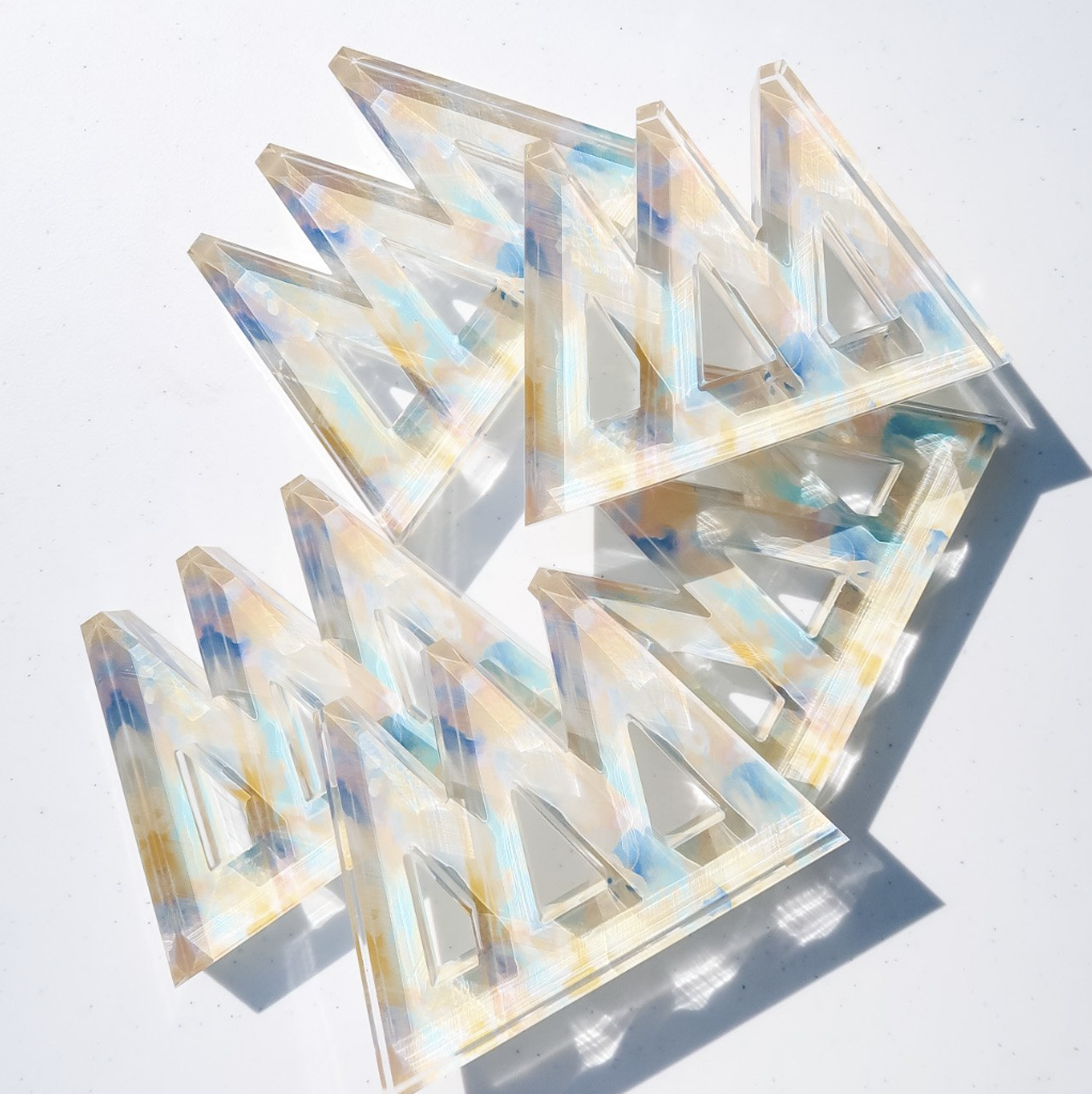 Watercolor Acrylic Greek Letters