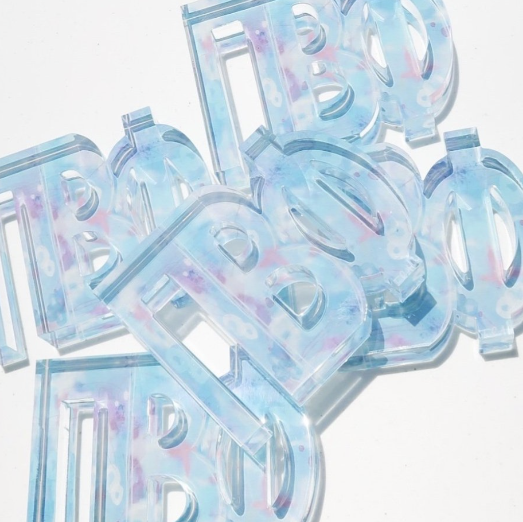Watercolor Acrylic Greek Letters