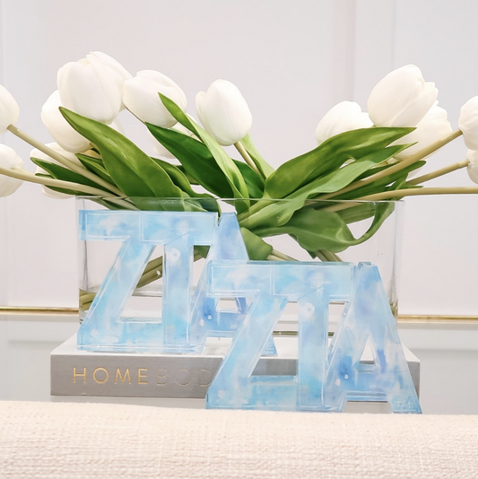 Watercolor Acrylic Greek Letters
