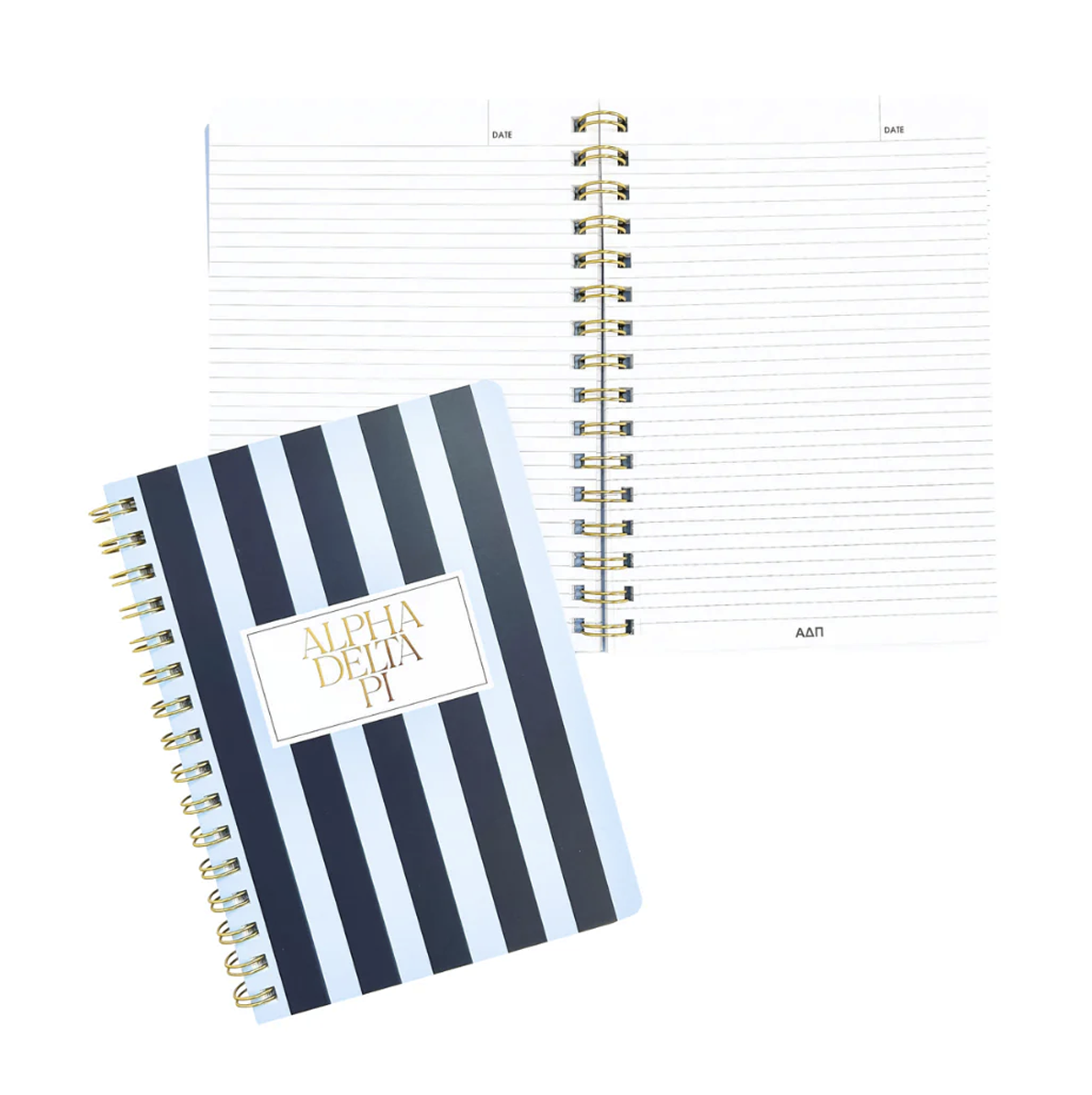 Striped Sorority Notebook